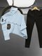 Black Deer Men Cotton Blend Shirt Pant Set (Black) - Image 3