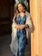 New Ethnic 4 You Women Pure Silk Kurti Pant Dupatta Set - Image 3