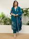 VredeVogel Women Silk Blend Kurta Pant Dupatta Set - Image 4