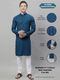 Black Deer Men Cotton Blend Shirt Pant Set (Black) - Image 3