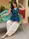 RILLOURA Women Silk Blend Kurti Palazzo Attached Dupatta Set - Image 2
