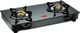 Khaitan 2 Burner BP-NANO MS Black Toughenend Glass Manual Gas Stove (2 Burners) - Image 3
