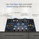 BLOWHOT Sapphire 4 Tornado Brass Stainless Steel Cooktop - Image 4