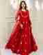 Kedar Fab Embroidered Art Silk Stitched Anarkali Gown (Pink) - Image 2