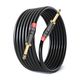 Urban Infotech 10 Meter 6.35mm Mono Audio Cable â TS to TS Instrument Patch Cord Double Angled TRS Patch Cable (10 m in Length) - Image 4