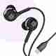 FLEXXGO Type-C Wired Earphone with Mic & Case Pouch | Stereo Sound | White Wired Headset (White, In the Ear) - Image 2