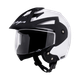 Steelbird SBH-23 Hunter ISI Certified Open Face Motorbike Helmet (Dashing Black with Clear Visor) - Image 4