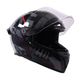 ROYAL ENFIELD Stealth Modular Flip-Up | Dual Visor | Free Extra Smoke Visor | ISI & DOT Motorbike Helmet (Gloss Black) - Image 4