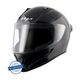 Steelbird Air SBH-25 ISS Sharp Glossy Black Full Face ISI Certified 580mm Medium Motorsports Helmet (Black) - Image 3