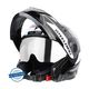 Steelbird SBA-7 7Wings ISI Certified Flip-Up Men and Women Motorbike Helmet (Dashing Black) - Image 3