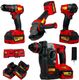 Plantex 4-in-1 Cordless Power Tool Kit 21V Brushless - Image 3