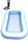 PISCINA 8.5 Feet Rectangular Inflatable Pool with Electric Pump Inflatable Swimming Pool (Blue) - Image 4