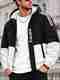 VERTICALS Men Striped Puffer Jacket - Image 2