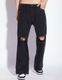 M Q Denim Men Straight Fit Mid Rise Dark Blue Jeans - Image 3