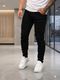 Glossy TP Men Slim Mid Rise Grey Jeans - Image 3