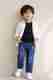 Wishkaro Baby Boys Jogger Fit Mid Rise Dark Blue Jeans - Image 2