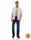Suo Men Straight Fit Mid Rise Blue Jeans - Image 2