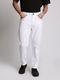 BOSWUD Men Straight Fit Mid Rise White Jeans - Image 4