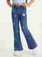 Cutecumber Girls Flared Mid Rise Blue Jeans - Image 2