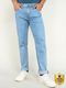 Urbano Fashion Men Slim Mid Rise Light Blue Jeans - Image 4
