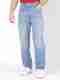 Snitch Men Straight Fit Mid Rise Blue Jeans - Image 2