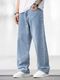 DENIM4MEN Men Straight Fit Mid Rise Grey Jeans - Image 4