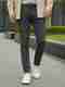 Urbano Fashion Men Slim Mid Rise Dark Grey Jeans - Image 2