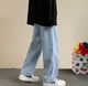 MEIXN Men Loose Fit Mid Rise Light Blue Jeans - Image 4