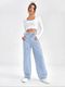 LittleRippers Girls Wide Leg Mid Rise Blue Jeans - Image 3