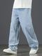 Sobbers Men Regular Mid Rise Light Blue Jeans - Image 4