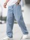 DAKWINS Men Loose Fit Mid Rise Blue Jeans - Image 4
