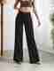MERCEL Women Wide Leg High Rise Black Jeans - Image 2