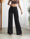 WOMANLACE Girls Wide Leg Mid Rise Dark Grey Jeans - Image 3