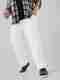 STUDIO NEXX Men Loose Fit Mid Rise White Jeans - Image 2