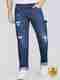SKGAMEONE Men Loose Fit Mid Rise Blue Jeans - Image 2