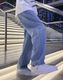 PODGE Men Loose Fit Mid Rise Dark Grey Jeans - Image 3