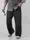 Denvox Men Baggy Fit Mid Rise Black Jeans - Image 2