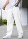 CABRRR Men Loose Fit Mid Rise White Jeans - Image 4