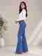 BoldHawk Women Boot-Leg High Rise Blue Jeans - Image 2