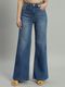 MERCEL Women Wide Leg High Rise Black Jeans - Image 3