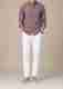 Denim Asia Men Loose Fit Mid Rise White Jeans - Image 2
