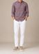 BOSWUD Men Straight Fit Mid Rise White Jeans - Image 3