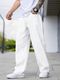 DENIM DUCH Men Loose Fit Mid Rise White Jeans - Image 3