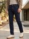 Urbano Fashion Men Slim Mid Rise Dark Grey Jeans - Image 3