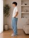 Sobbers Men Straight Fit Mid Rise Light Blue Jeans - Image 4