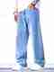 StarForWell Men Loose Fit Mid Rise White Jeans - Image 2