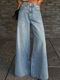 UPLIVA Women Wide Leg High Rise Blue Jeans - Image 4