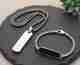 kazare Alloy Rhodium Silver Black Jewel Set (Pack of 2) - Image 2
