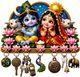 CAPIO ART Decorative Wooden Lord Hanuman & Jai Shree Ram Key Hanger/Home Decor/Key holder Wood, Stainless Steel Key Holder (7 Hooks, Multicolor) - Image 4