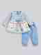 TINY BINY Baby Girls Casual Top Pant Dusky Pink - Image 2
